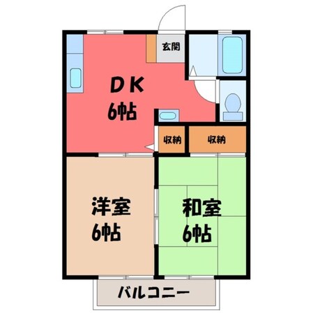 岡本駅 徒歩22分 2階の物件間取画像